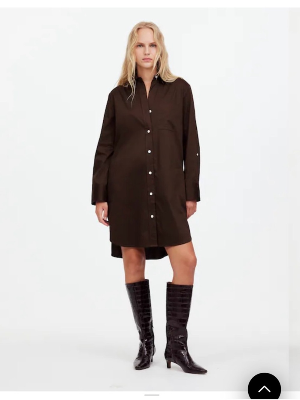 Madewell Y-Neck Relaxed Shirtdress